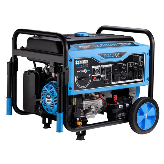 13000  watt duel fuel both gasoline and propane by Pulsar products. 
