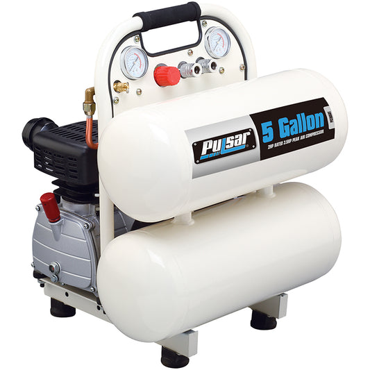 Pulsar PCE6050T 5hp, 5 Gallon Twin-Tank, Portable Air Compressor, with 4.2 CFM @ 90 PSI