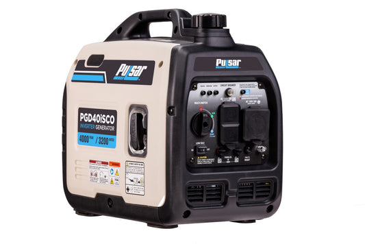 4000W Super Quiet Inverter Gasoline Powered Generator with Recoil Start and CO Shutdown