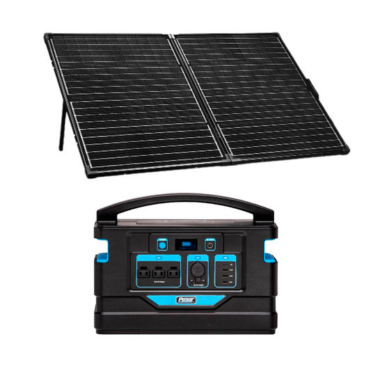 Combination 1000 Watt Power Station with 100 Watt Solar Panel at 5% Discount